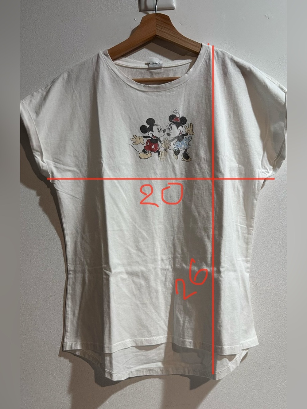 Disney Mickey & Minnie Vintage-Inspired Graphic Tee Size Eur 40 - Picture 11 of 12